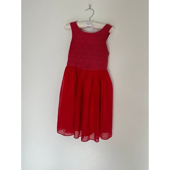 Red Christmas party dress for girls - Picture 1 of 2